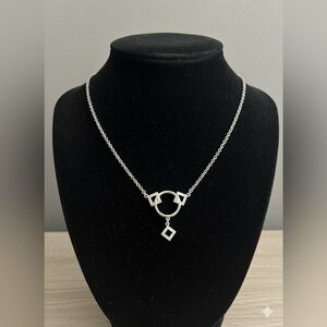 Nina Ricci Geometric Silver Necklace